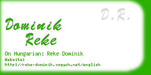 dominik reke business card